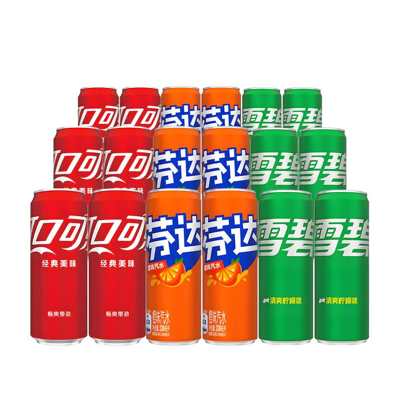 可口可乐雪碧芬达混合装